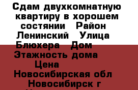 Сдам двухкомнатную квартиру в хорошем состянии › Район ­ Ленинский › Улица ­ Блюхера › Дом ­ 53 › Этажность дома ­ 5 › Цена ­ 14 000 - Новосибирская обл., Новосибирск г. Недвижимость » Квартиры аренда   . Новосибирская обл.,Новосибирск г.